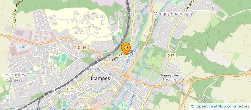 localisation de l'entreprise GREEN-VISION à ETAMPES