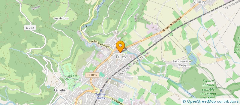 localisation de l'entreprise GREEN VISION à TULLINS