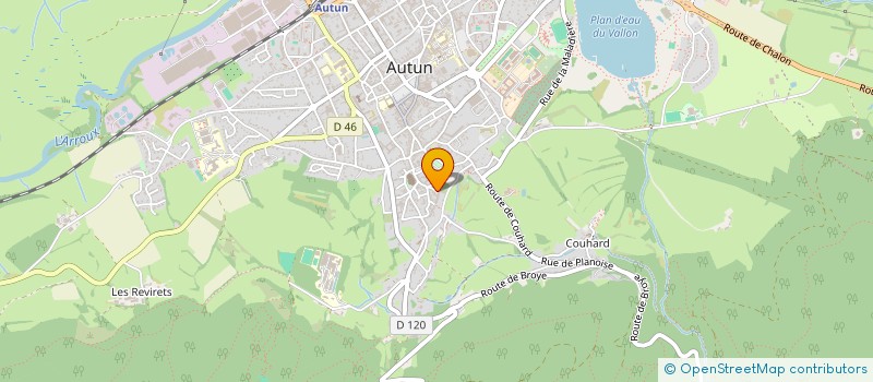 localisation de l'entreprise GREEN WALK à AUTUN