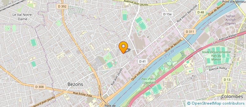 localisation de l'entreprise GREEN WAVES à BEZONS