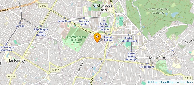 localisation de l'entreprise GREEN WAYS TRANSPORT à CLICHY-SOUS-BOIS
