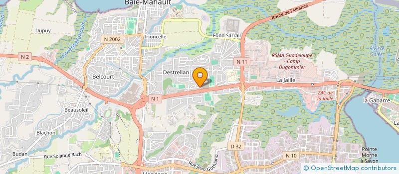 localisation de l'entreprise GREEN WEB GUADELOUPE  BAIE-MAHAULT