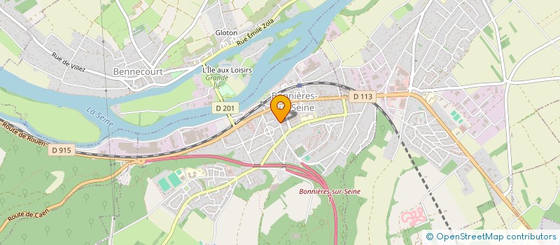 localisation de l'entreprise GREEN WINDOWS  BONNIERES-SUR-SEINE