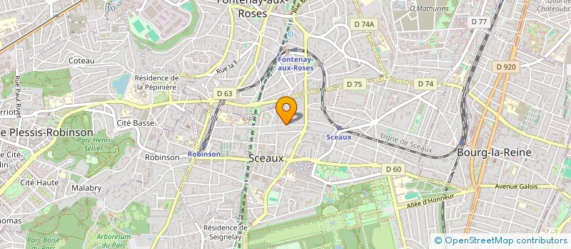 localisation de l'entreprise GREENATION à SCEAUX