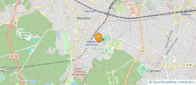 localisation de l'entreprise GREENBAT à MEUDON