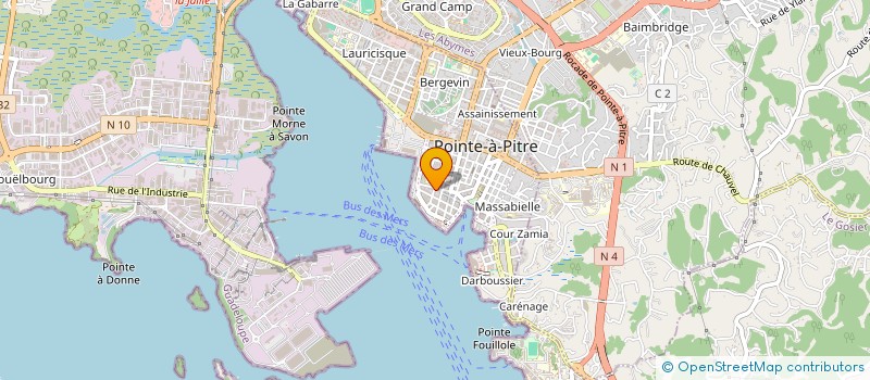 localisation de l'entreprise GREENBEE à POINTE-A-PITRE