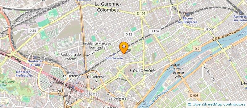 localisation de l'entreprise GREENBIZ à COURBEVOIE