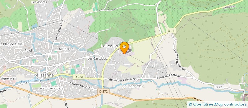 localisation de l'entreprise GREENBLUE à PELISSANNE
