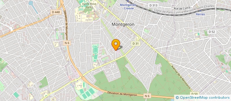localisation de l'entreprise GREENCONNECT ENERGIE à MONTGERON