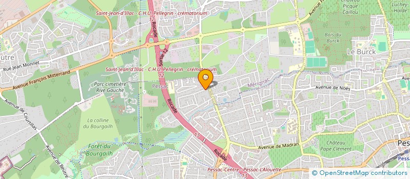 localisation de l'entreprise GREENCOVER à PESSAC