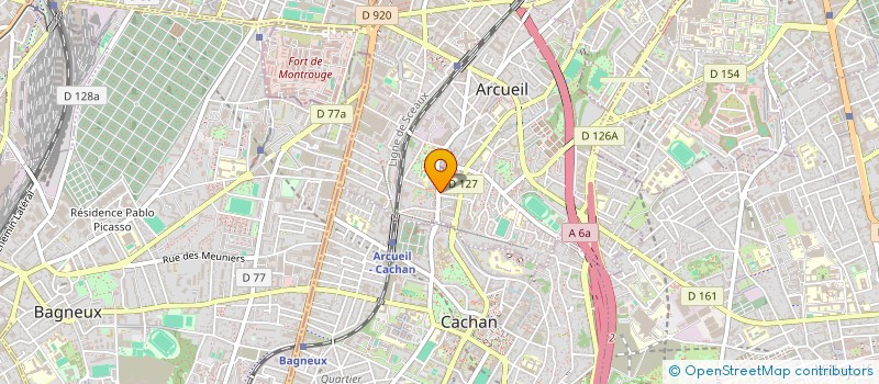 localisation de l'entreprise GREENDIS à ARCUEIL