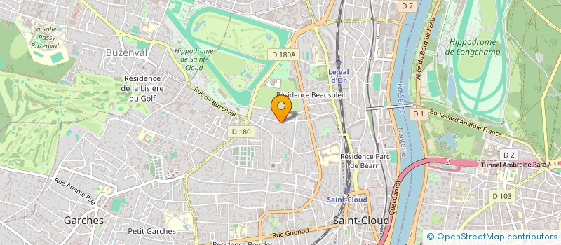 localisation de l'entreprise GREENDOT. à SAINT-CLOUD