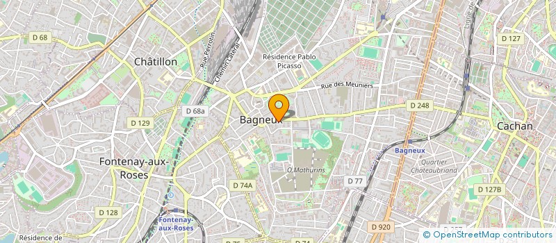 localisation de l'entreprise GREENDRIFT à BAGNEUX
