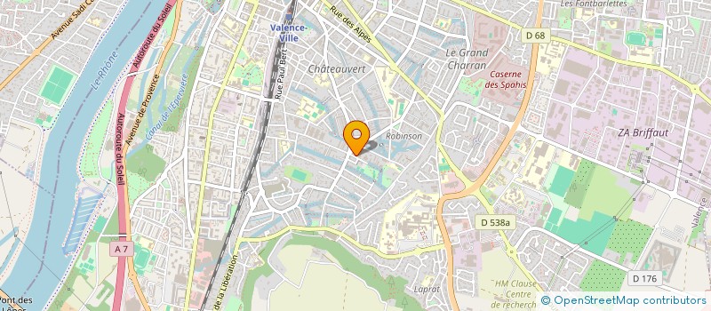 localisation de l'entreprise GREENDROME - LES UNIVERSITES RHODANIENNES DU SOL à VALENCE