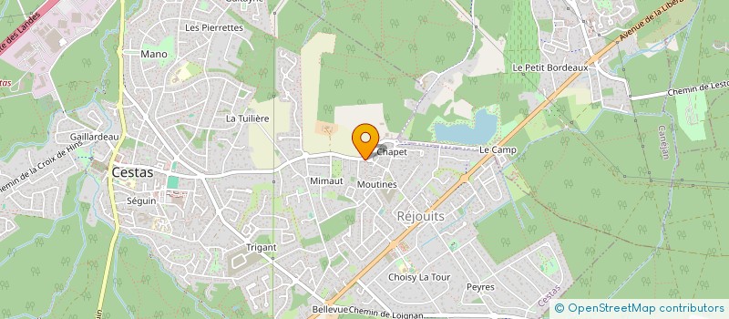 localisation de l'entreprise GREENFEE  CESTAS