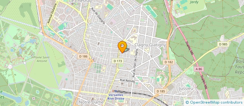 localisation de l'entreprise GREENFIELD à VERSAILLES