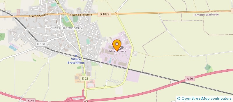 localisation de l'entreprise GREENFLUID à VILLERS-BRETONNEUX