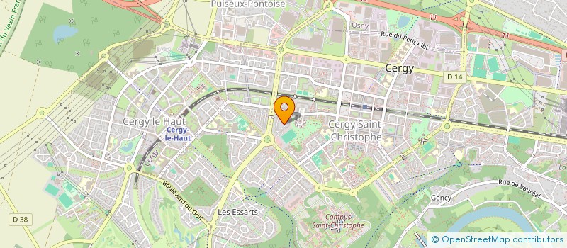 localisation de l'entreprise GREENHALGH RAYMOND ET DEBORAH  CERGY