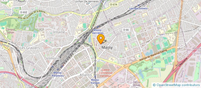 localisation de l'entreprise GREENHILLSOFT à MASSY