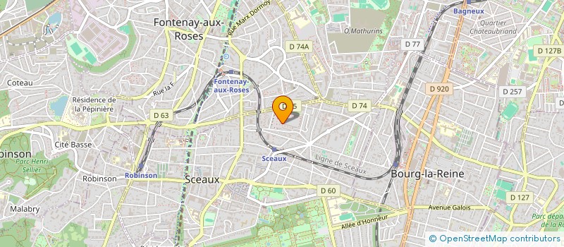localisation de l'entreprise GREENIN à SCEAUX