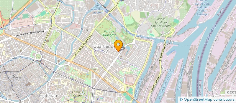 localisation de l'entreprise GREENLAB à STRASBOURG