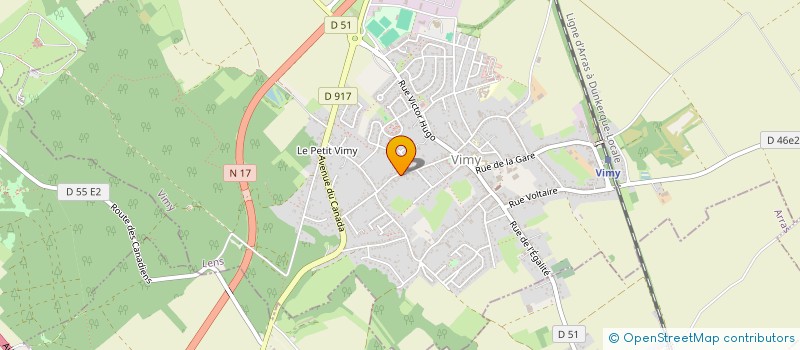 localisation de l'entreprise GREENLIFT  VIMY