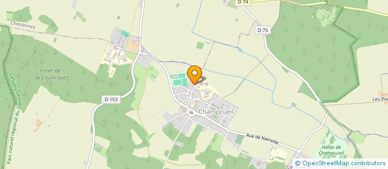 localisation de l'entreprise GREENLINE PAYSAGE  CHAMPCUEIL