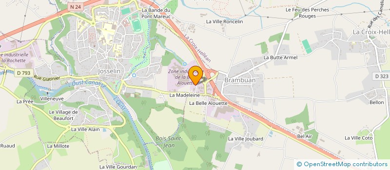 localisation de l'entreprise GREENLOK  JOSSELIN