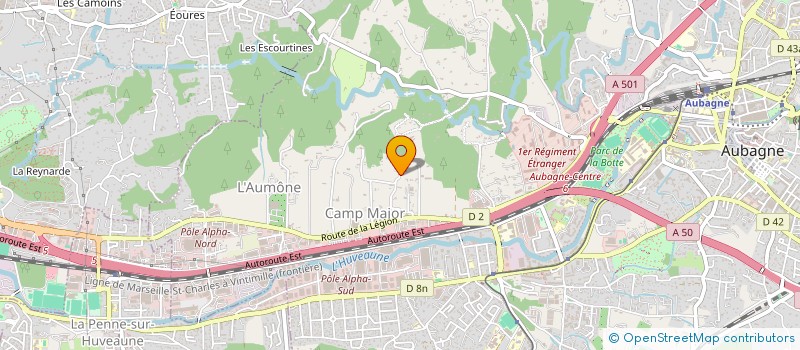 localisation de l'entreprise GREENLUDE  AUBAGNE