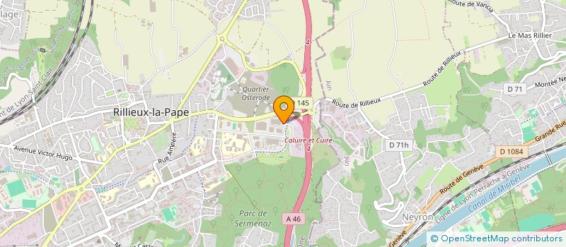 localisation de l'entreprise GREENLUX-DESIGN FRANCE à RILLIEUX-LA-PAPE