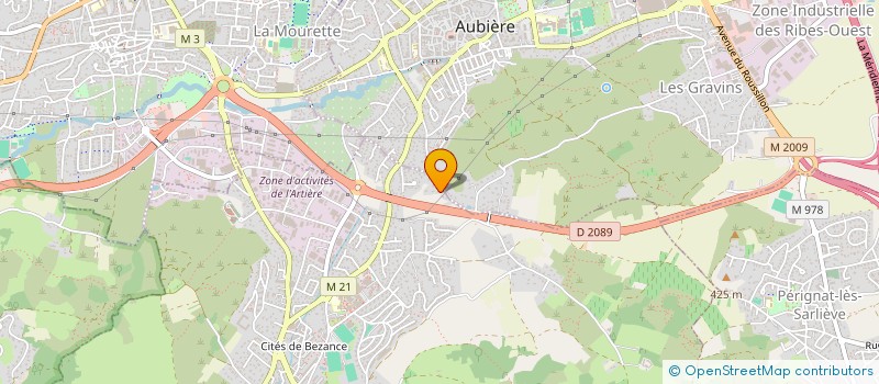 localisation de l'entreprise GREENOIR L'ECHELLE BIO  ROMAGNAT