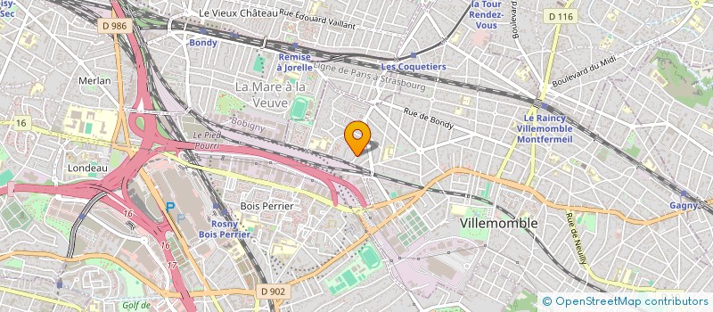 localisation de l'entreprise GREENOV' à VILLEMOMBLE