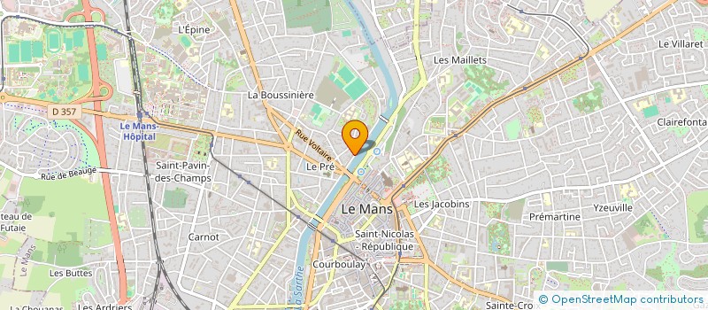 localisation de l'entreprise GREENPARK à LE MANS