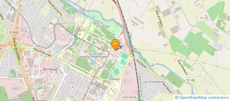 localisation de l'entreprise GREENPHARMA à ORLEANS