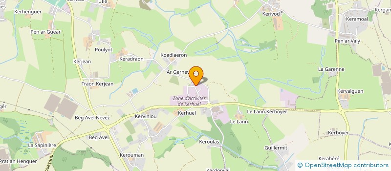 localisation de l'entreprise GREENPHYT  MILIZAC-GUIPRONVEL