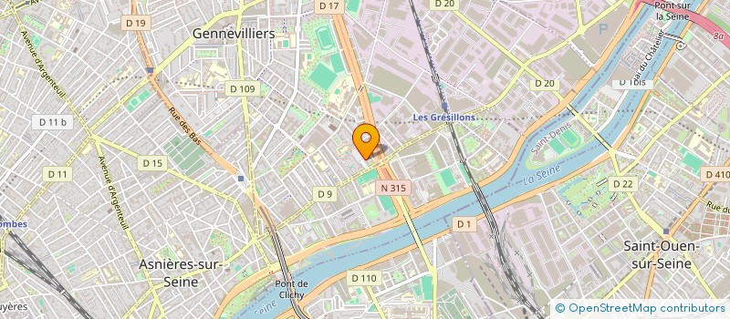 localisation de l'entreprise GREENPY à GENNEVILLIERS