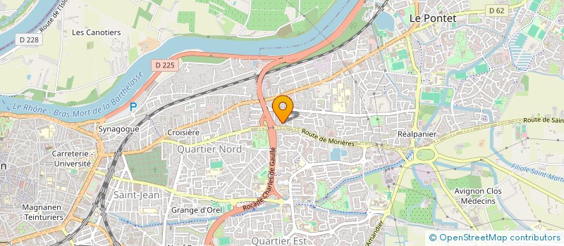 localisation de l'entreprise GREENRBAT  LE PONTET