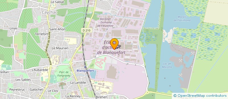 localisation de l'entreprise GREENRECUP'33 à BLANQUEFORT