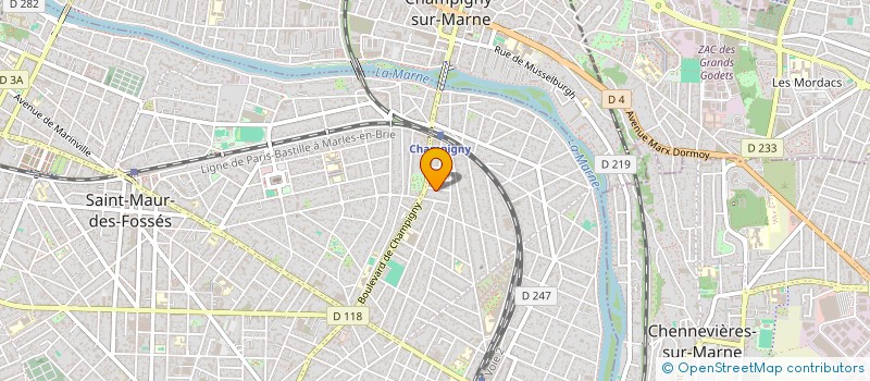 localisation de l'entreprise GREENROAD à SAINT-MAUR-DES-FOSSES