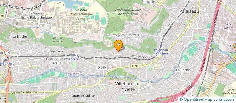 localisation de l'entreprise GREENROCK à PALAISEAU