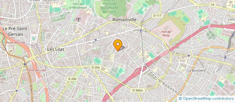 localisation de l'entreprise GREENS TRANSPORT à ROMAINVILLE