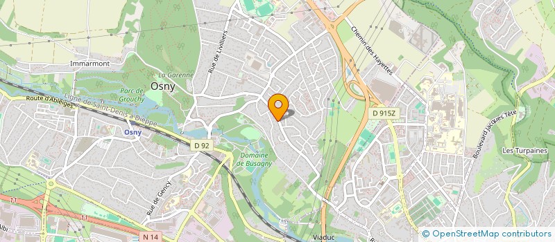 localisation de l'entreprise GREENSIDE  OSNY
