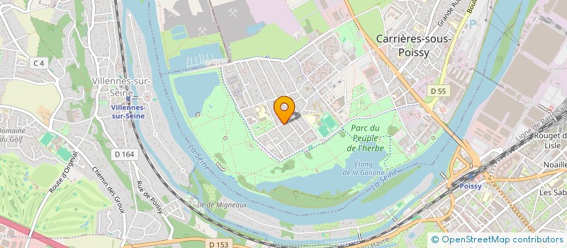 localisation de l'entreprise GREENSPARK-HABITAT  CARRIERES-SOUS-POISSY