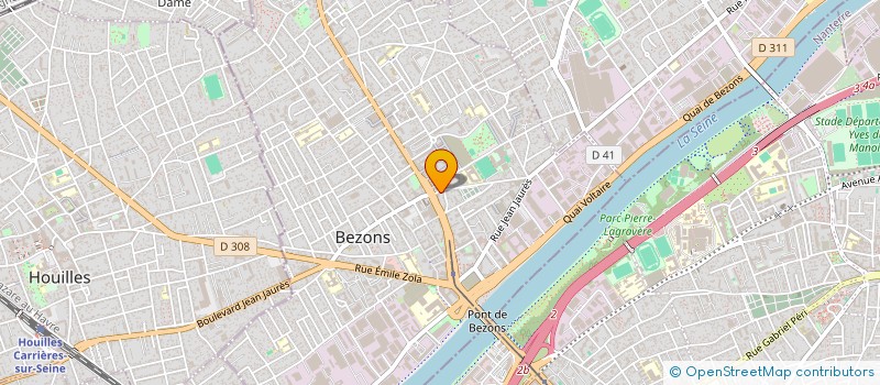 localisation de l'entreprise GREENSTATION à BEZONS