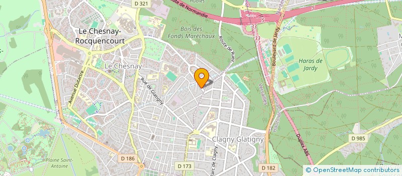 localisation de l'entreprise GREENSTEM SA  LE CHESNAY-ROCQUENCOURT