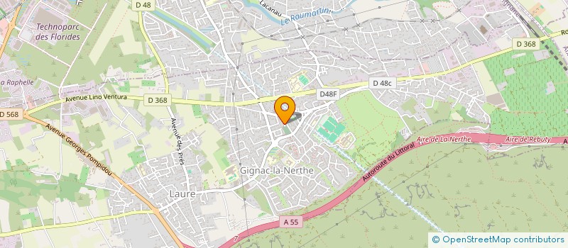 localisation de l'entreprise GREENTEAM à GIGNAC-LA-NERTHE