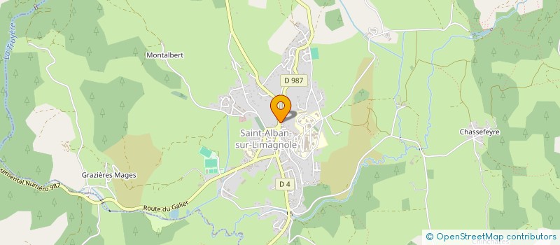 localisation de l'entreprise GREENTECH  SAINT-ALBAN-SUR-LIMAGNOLE