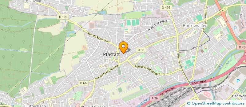 localisation de l'entreprise GREENTECH ECS à PFASTATT