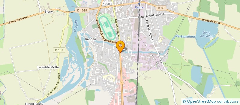 localisation de l'entreprise GREENTECH ETUDE THERMIQUE  FEURS