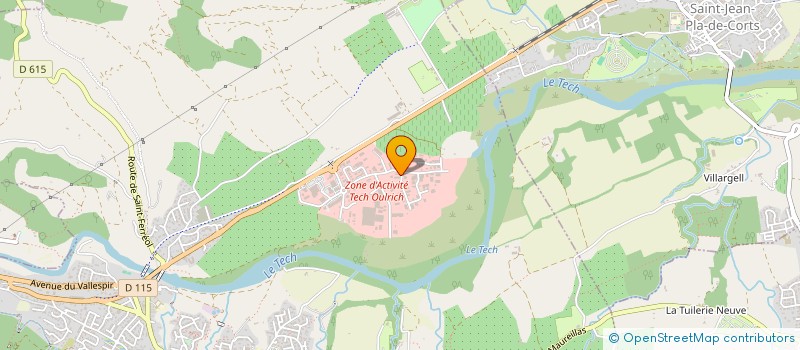 localisation de l'entreprise GREENTEQ LEUCATE I  CERET